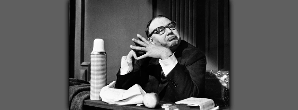 Schwarz-Weiß-Foto von Heinz Erhardt