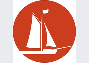 Boot Logo rot weiß