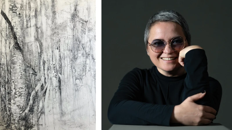 Collage: Kunstwerk & Porträt von Julia Zeichkind
