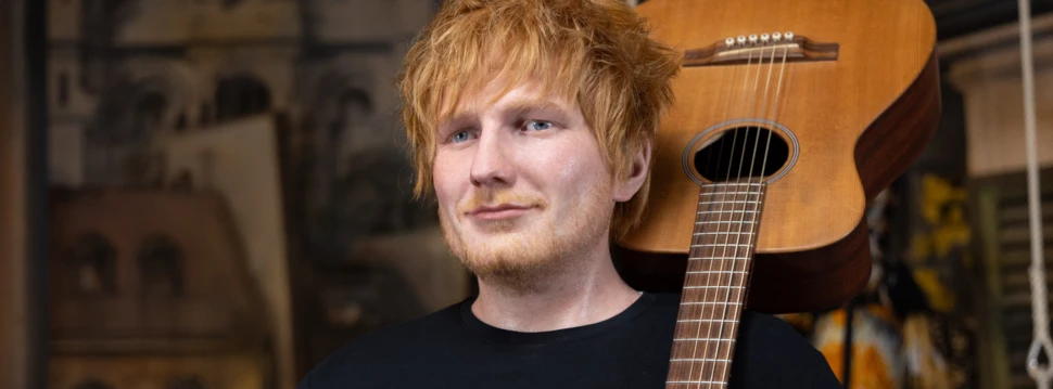 Wachsfigur von Ed Sheeran im Panoptikum, © Panoptikum