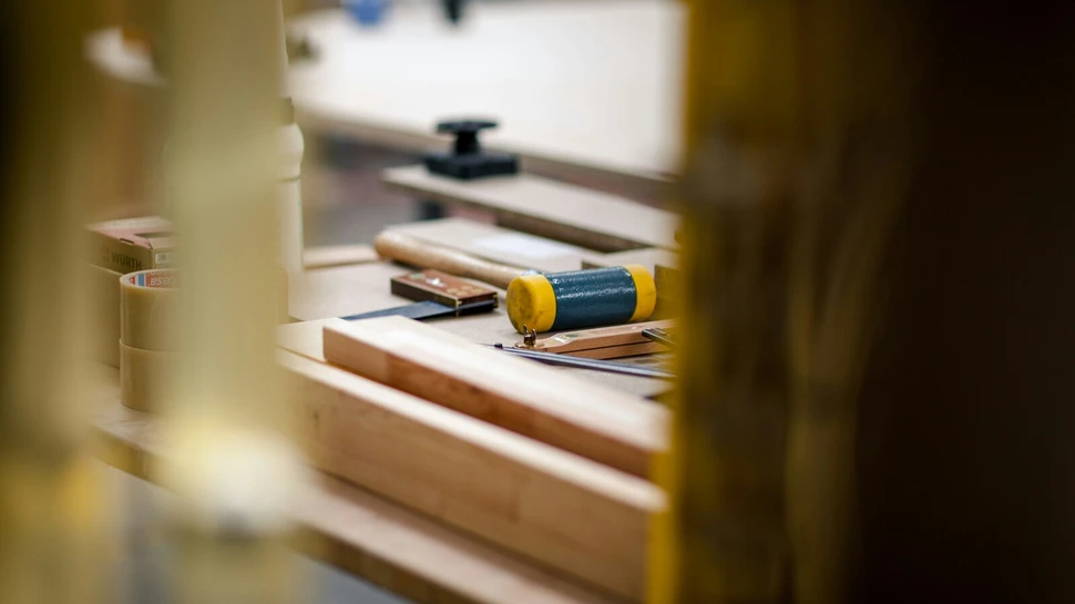 Ausschnitt einer Zimmerei-Werkstatt