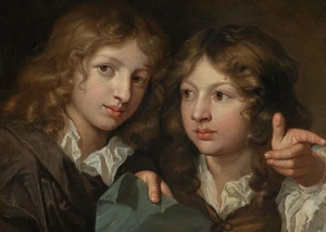 Ein Portrait von zwei Jungen