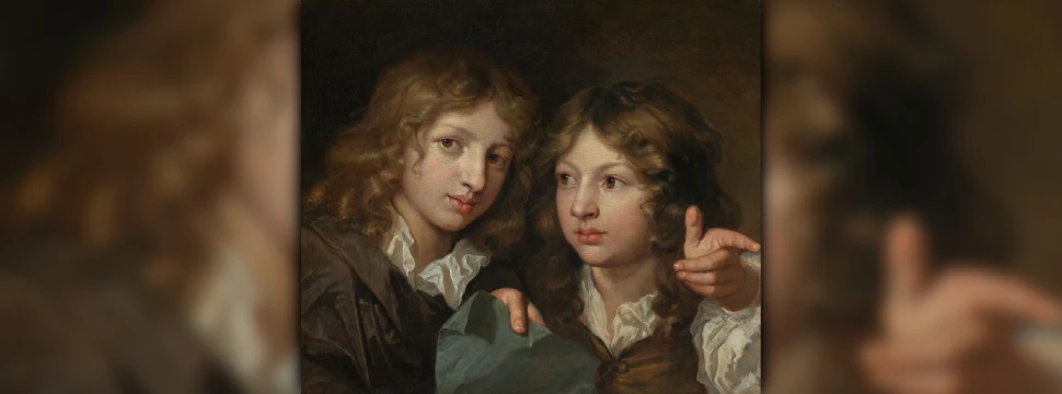 Ein Portrait von zwei Jungen