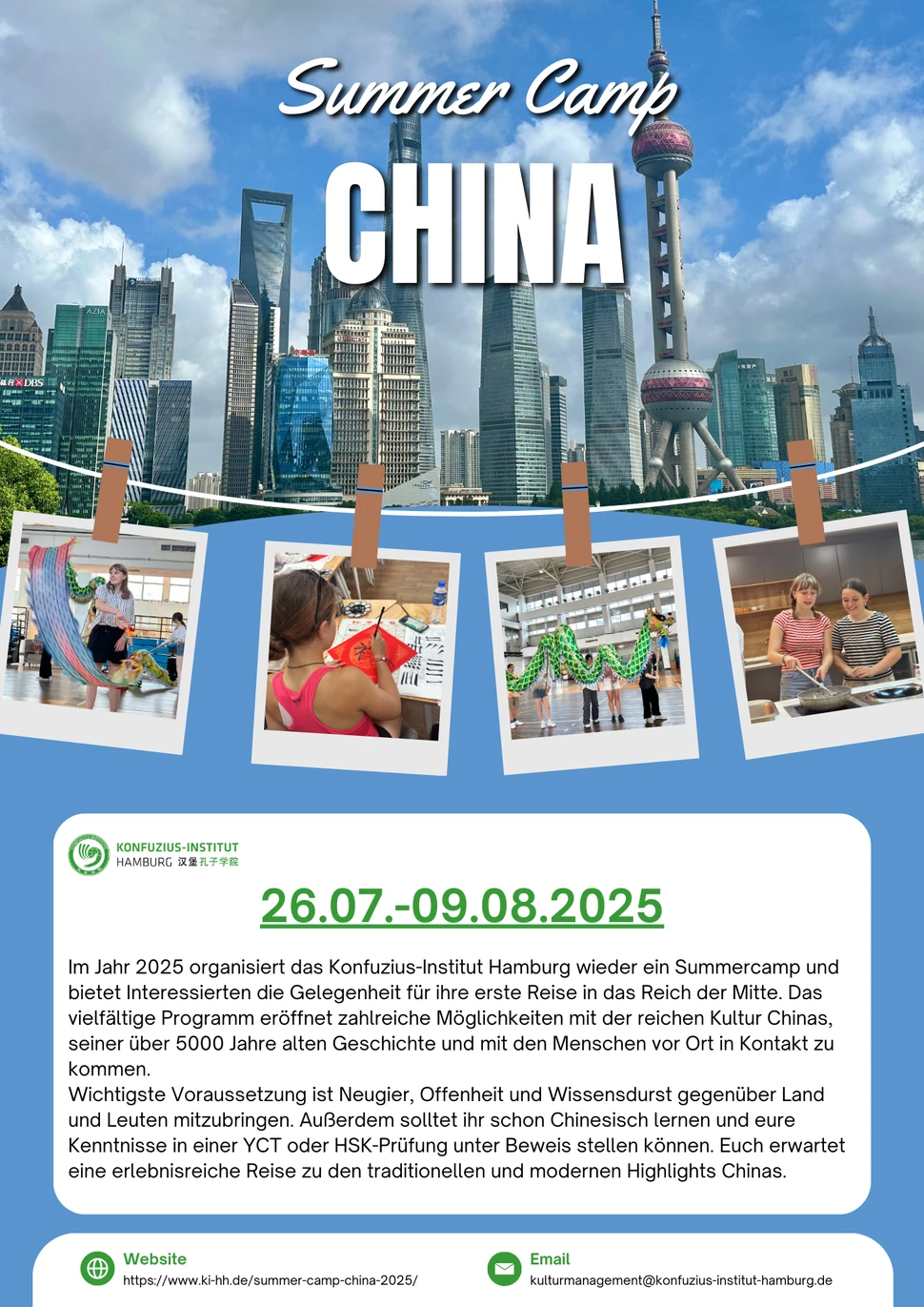 Summer-Camp China 2025 Plakat Summer-Camp China 2025 Plakat