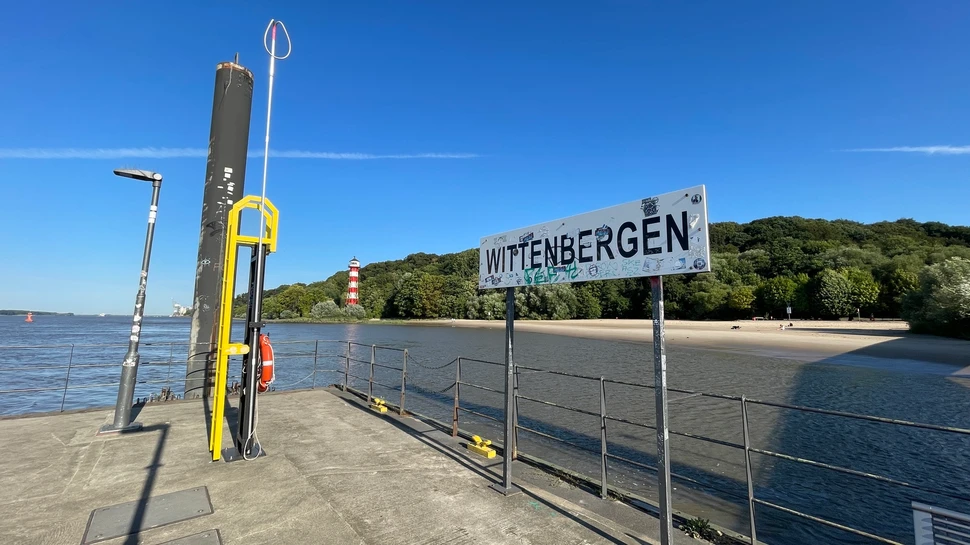 Schiffsanleger in Wittenbergen
