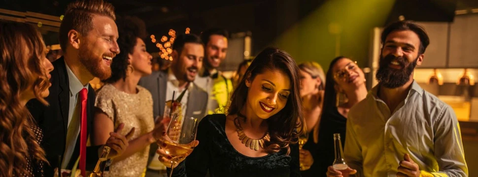 Tanzende Menschen auf einer Party