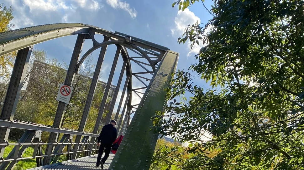 Brücke zum Ponton Entenwerder