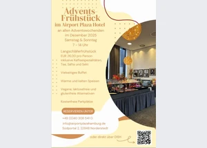 Advent Frühstück für Langschläfer vor den Toren Hamburgs