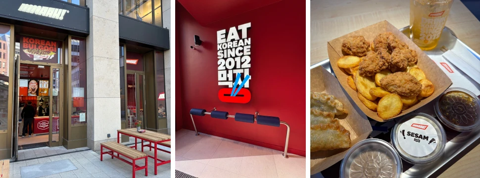 Blick auf den neuen MMAAH! Eat Korean Store in Hamburg