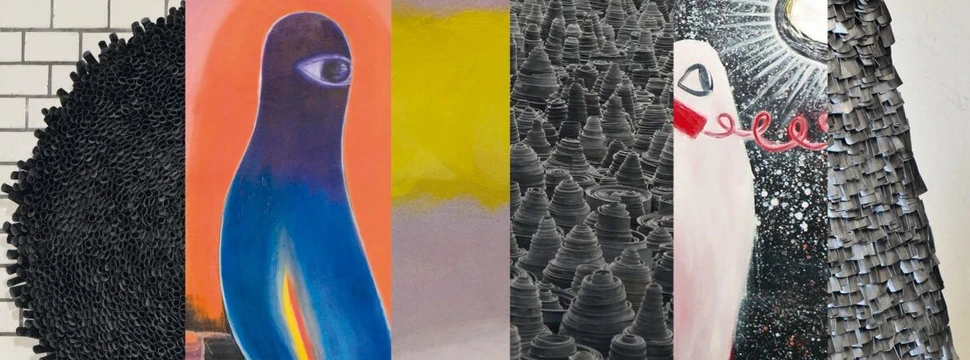 Ein Kunstwerk der Ausstellung Gewahrwerdung der Wirklichkeit im Künstlerhaus Sootbörn