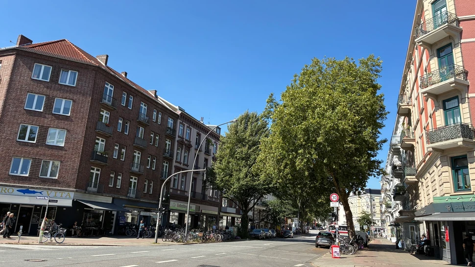 Osterstraße im Stadtteil Eimsbüttel