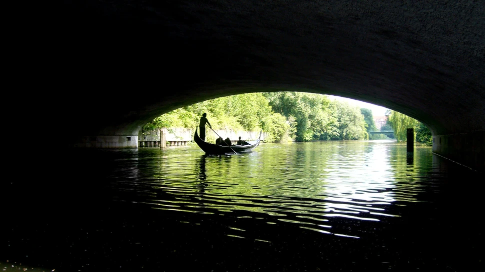 Venezianische Gondelfahrt in Hamburg