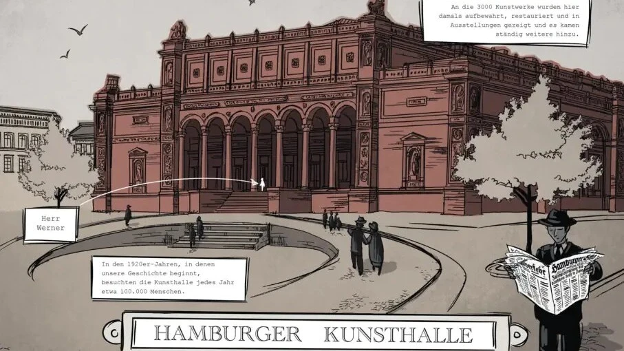 Doppelseite aus "Herr Werner wird zum Dieb" von Andrea Offermann