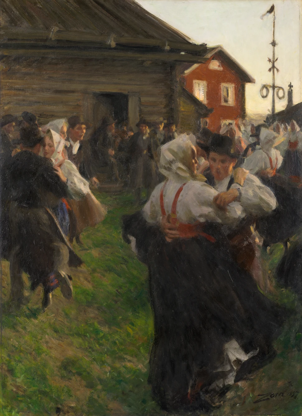 Anders Zorn: Mittsommertanz 1897 Anders Zorn: Mittsommertanz 1897