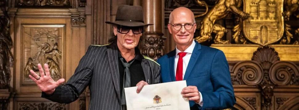 Udo Lindenberg und Peter Tschentscher, Pressefoto