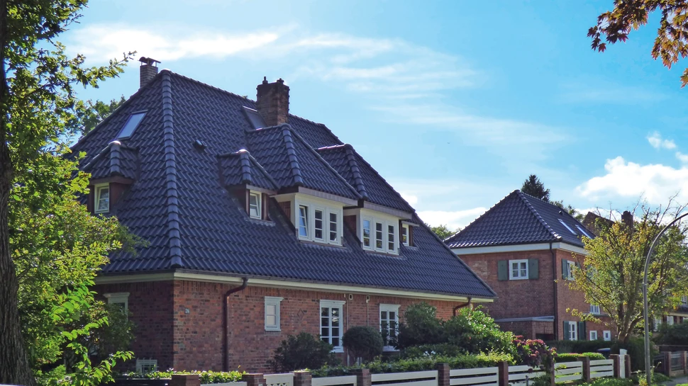 Expressionistische Backsteinhäuser in Groß Flottbek