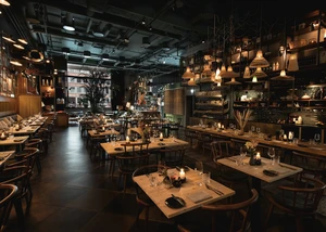 Blick in das KiTCHENS Restaurant