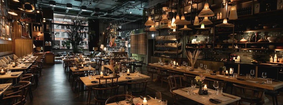 Blick in das KiTCHENS Restaurant
