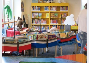 Der Kinderbereich in der Bücherhalle Neuallermöhe