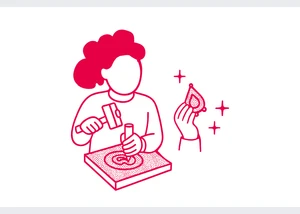 Von Kupferscheibe zum Schmuckstück