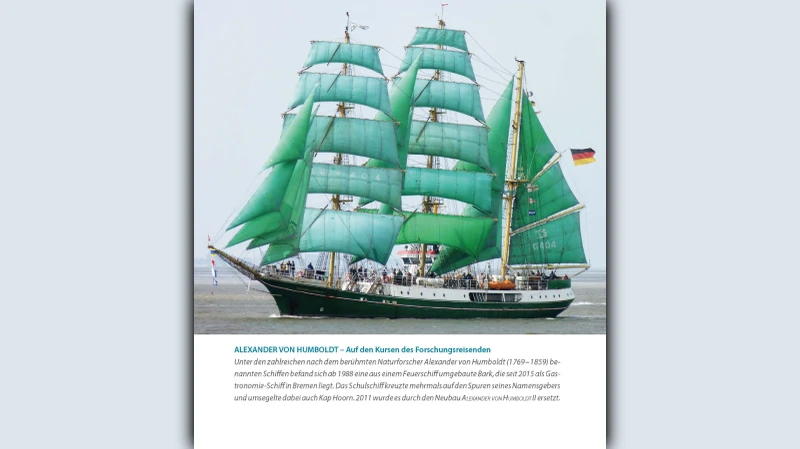 Buchseite zu Alexander von Humboldt aus "Die 101 schönsten Schiffsnamen"