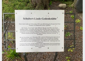 Schubert-Linde Gedenktafel