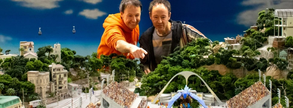 Frederik und Gerrit Braun im neuen Rio Abschnitt, © Miniatur Wunderland Hamburg