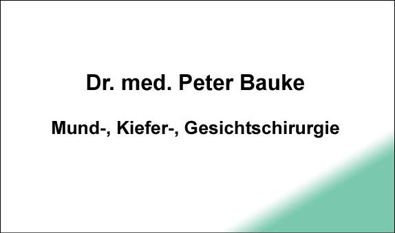 Galerie-Bild 1: Dr. med. Peter Bauke aus Hamburg von Bauke Peter Dr.med. (Facharzt für Mund- Kiefer- und Gesichtschirurgie)