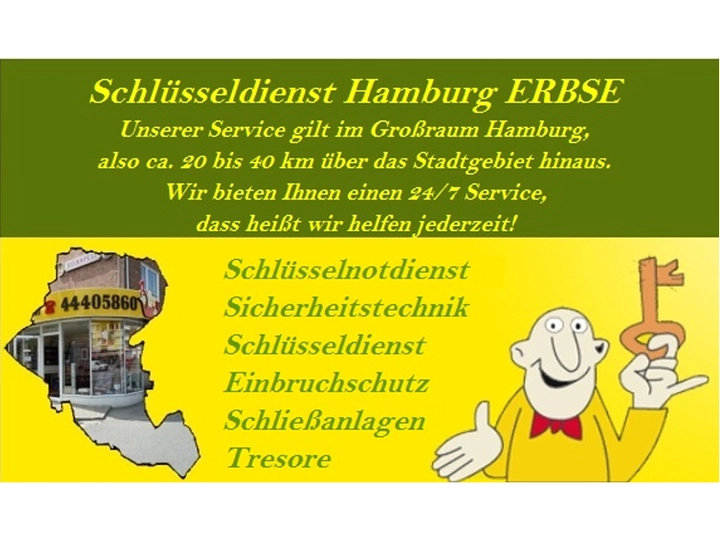 Galerie-Bild 1: Schlüsseldienst Erbse in Hamburg von Schlüsseldienst Hamburg Schlüsselnotdienst ERBSE e.K. (Schlüsselnotdienst)