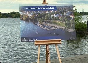 Visualisierung des Naturbads Schwanenwik
