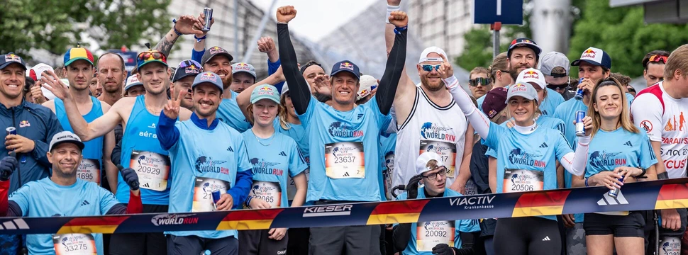 Teilnehmer an der Startlinie beim Wings for Life World Run