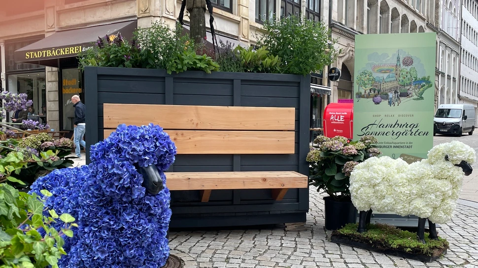 Blumenschafe von Hamburgs Sommergärten