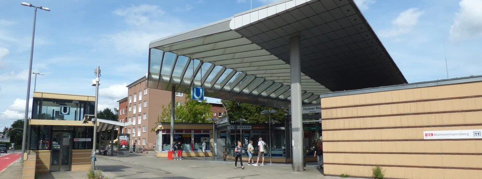 Eingang U-Bahn Station in Horn