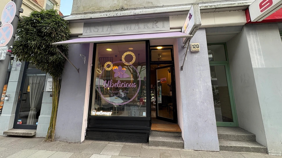 Außenansicht des Cafés Ubelicious