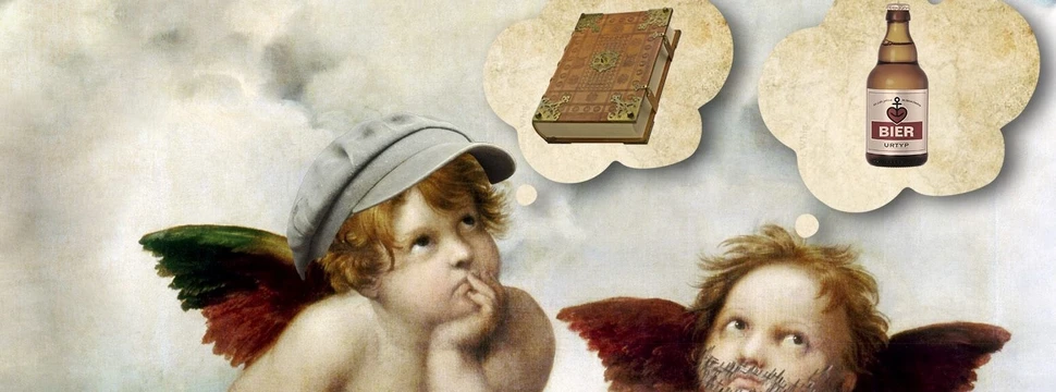 Zwei Engel träumen Zwei Engel träumen von Büchern und Bier