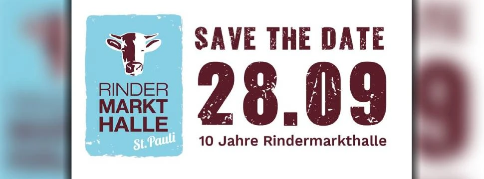 Flyer für das 10-jährige Jubiläum, © rindermarkthalle-stpauli.de