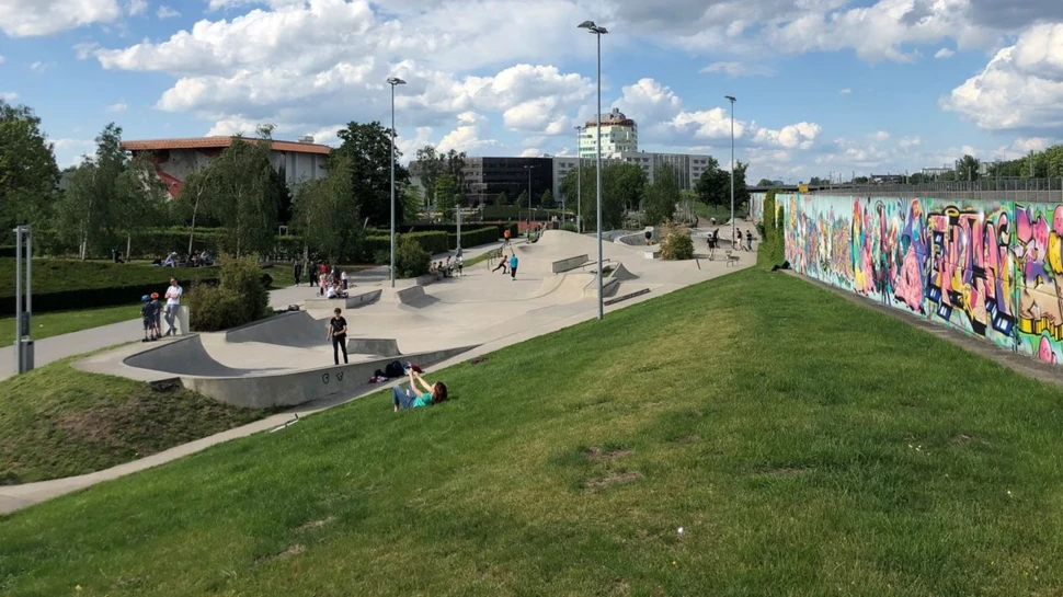 Skateanlage im Wilhelmsburger Inselpark Skateanlage im Wilhelmsburger Inselpark, © hamburg-magazin.de