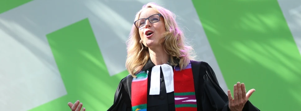 Heike Bosien (Pfarrerin aus Stuttgart), © Nadine Malzkorn / Kirchentag Dortmund 2019