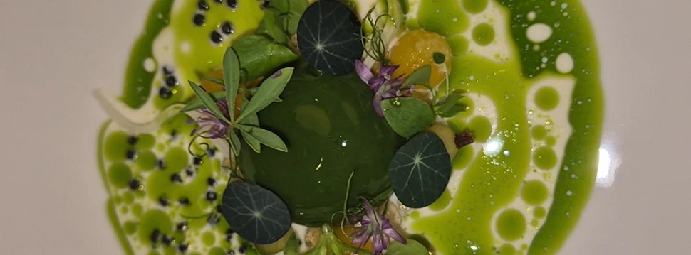 Kohlrabi mit Petersiele, Kaviar und gereifter Sauce