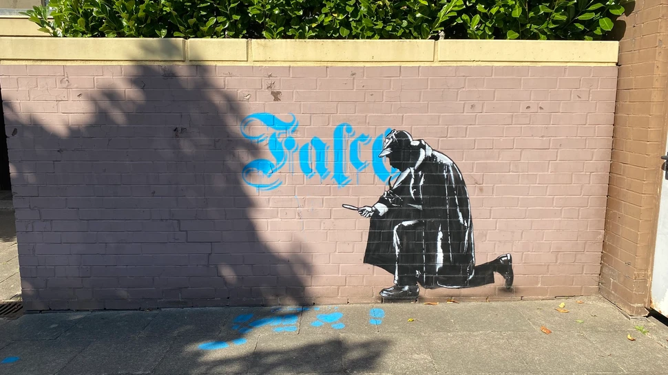 Streetart an einer Mauer
