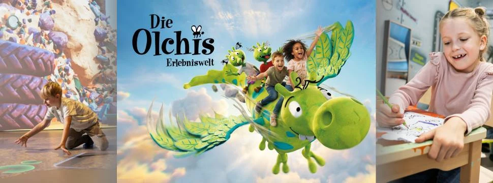 Kinder in einer immersiven Olchis Ausstellung
