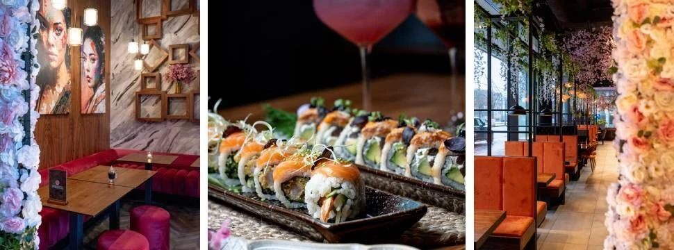 Gastraum und Sushi im SENCHA Sushi Restaurant