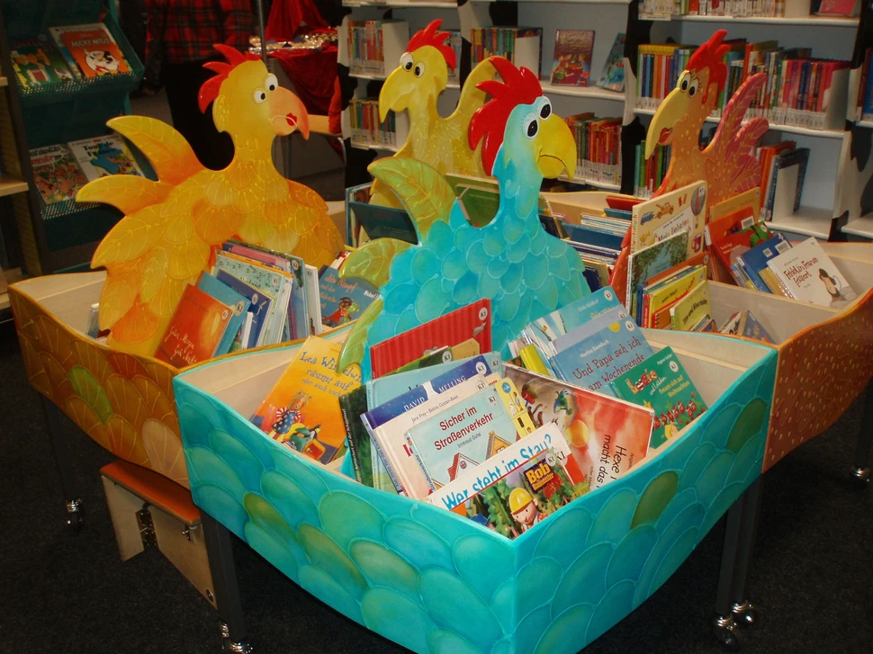 Bilderbuchkrippen in der Bücherhalle Steilshoop Bilderbuchkrippen in der Bücherhalle Steilshoop