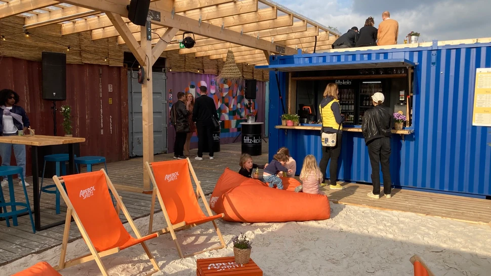 Gemütliche Sitzecke beim Sonnendeck St. Pauli