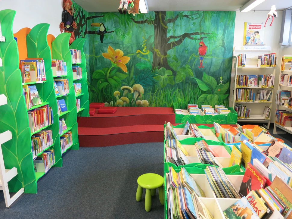 Der Kinderbereich in der Bücherhalle Fuhlsbüttel Der Kinderbereich in der Bücherhalle Fuhlsbüttel