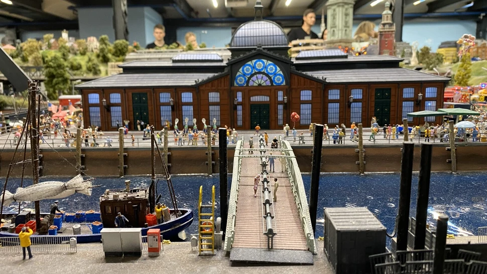 Die Hamburger Fischmarkthalle im Miniatur Wunderland