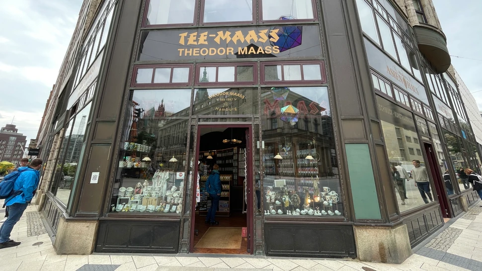 Eingangsbereich des Teeladens Tee Maass