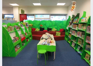 Der Kinderbereich in der Bücherhalle Osdorfer Born