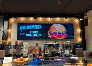 Verkaufstresen vom Restaurant Four Brothers in Winterhude