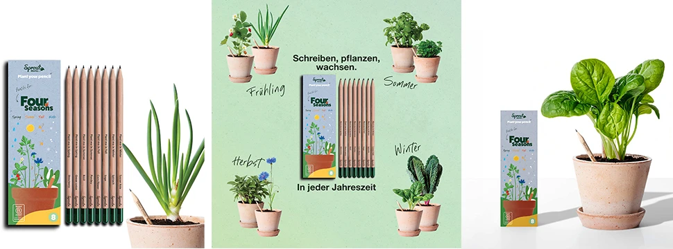 Die Four Seasons der Plantable Pencils